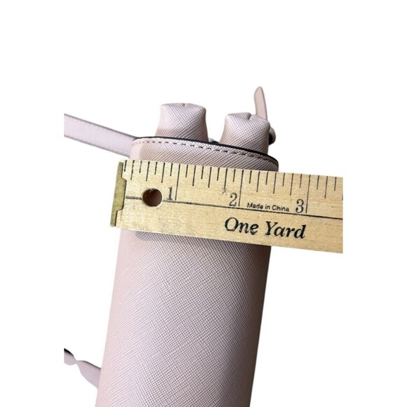 STEVE MADDEN Blannis Crossbody Purse Blush Pink Silver Logo Hardware Pockets - Picture 12 of 13